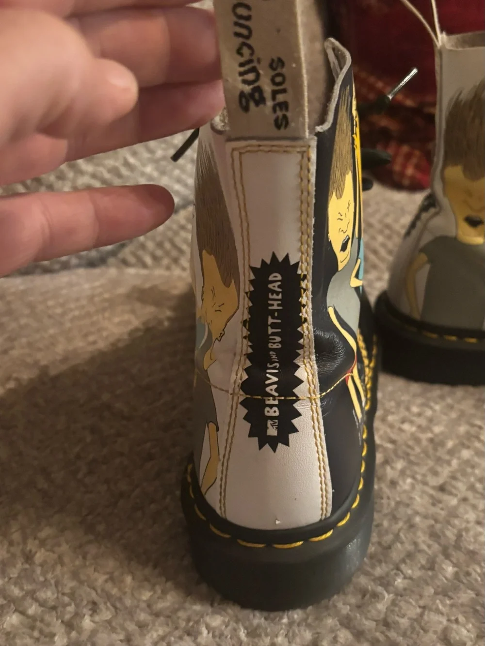 Rare limited-edition Dr. Martens collaboration Beavis & Butt-Head artwork Men S9